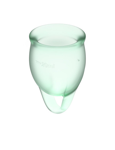 Набор зеленых менструальных чаш Feel confident Menstrual Cup