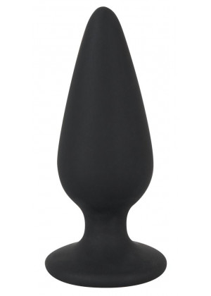 Черная анальная втулка Heavy Plug Large - 10,5 см.