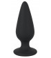 Черная анальная втулка Heavy Plug Large - 10,5 см.