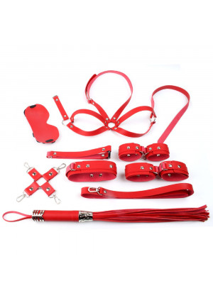 Красный набор БДСМ-девайсов Bandage Kits
