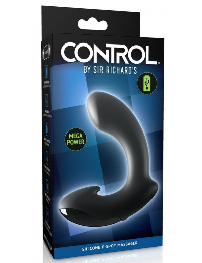 Черный вибромассажер простаты Ultimate Silicone P-Spot Massager