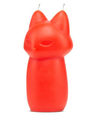 Красная БДСМ-свеча в форме злой кошки Fox Drip Candle