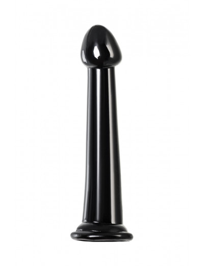 Черный фаллоимитатор Jelly Dildo M - 18 см.