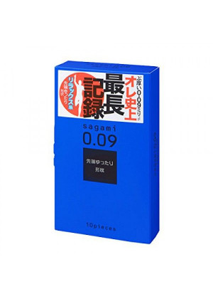 Утолщенные презервативы Sagami 0.09 Natural - 10 шт.