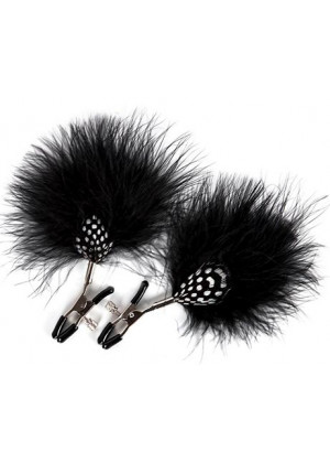 Зажимы на соски с украшением из перышек FEATHER NIPPLE CLAMPS