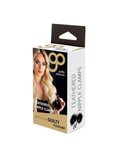 Зажимы на соски с украшением из перышек FEATHER NIPPLE CLAMPS