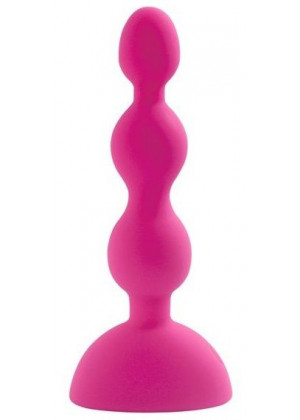 Розовый анальный вибростимулятор Anal Beads S - 14,5 см. 