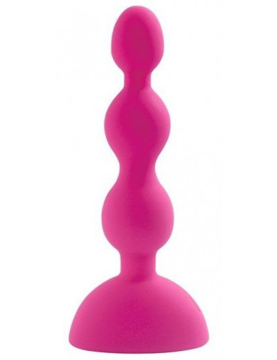 Розовый анальный вибростимулятор Anal Beads S - 14,5 см.