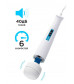 Белый вибромассажёр Magic Wand Europe - 31,5 см.