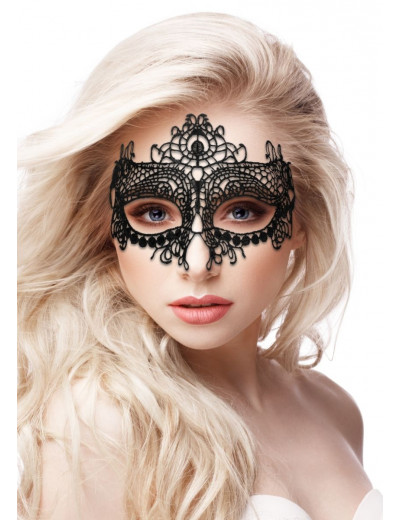 Черная кружевная маска на глаза Queen Black Lace Mask