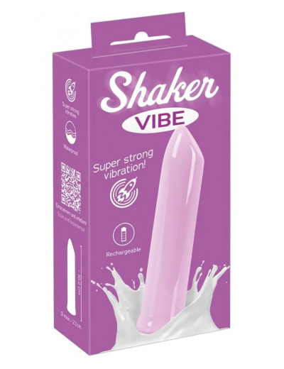 Сиреневая вибропуля Shaker Vibe - 10,2 см.