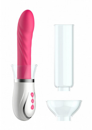 Розовый набор Twister 4 in 1 Rechargeable Couples Pump Kit