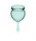 Набор темно-зеленых менструальных чаш Feel good Menstrual Cup