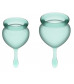 Набор темно-зеленых менструальных чаш Feel good Menstrual Cup