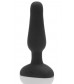 Анальная вибропробка чёрного цвета NOVICE REMOTE CONTROL PLUG BLACK - 10,2 см.