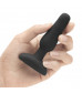Анальная вибропробка чёрного цвета NOVICE REMOTE CONTROL PLUG BLACK - 10,2 см.