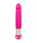 Ярко-розовый вибратор ECSTASY Deluxe Rowdy Dong - 21,5 см.
