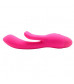 Розовый вибратор INDULGENCE Frolic Bunny - 18,5 см.
