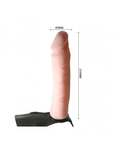 Гибкий фаллоимитатор-реалистик на трусиках Ultra Passionate Harness - 21,5 см.