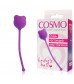 Фиолетовый вагинальный шарик с ушками Cosmo