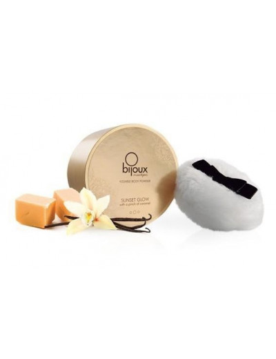 Съедобная пудра для тела с ароматом солёной карамели Sunset Glow Powder - 45 гр.