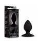 Черная анальная пробка Slut Plug - 6,3 см.