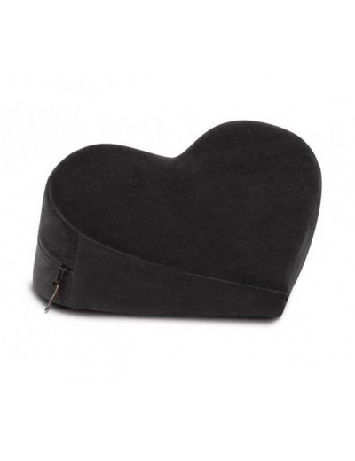Черная вельветовая подушка для любви Liberator Retail Heart Wedge