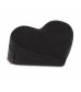 Черная вельветовая подушка для любви Liberator Retail Heart Wedge