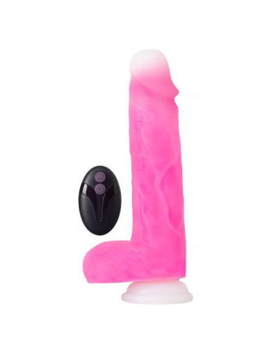 Розовый ротатор-реалистик Roxy 8 Inch Gyrating Dildo - 21,6 см.