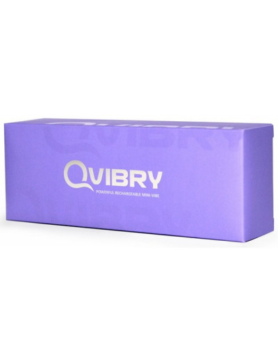 Фиолетовый клиторальный вибромассажёр Qvibry