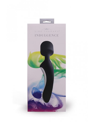 Чёрный жезловый вибратор VIBE THERAPY INDULGENCE