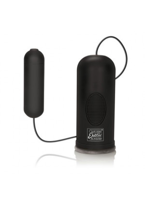 Черный мастурбатор Silicone Vibrating Oro Simulator