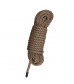 Коричневая веревка для бондажа Hemp Rope - 10 м.