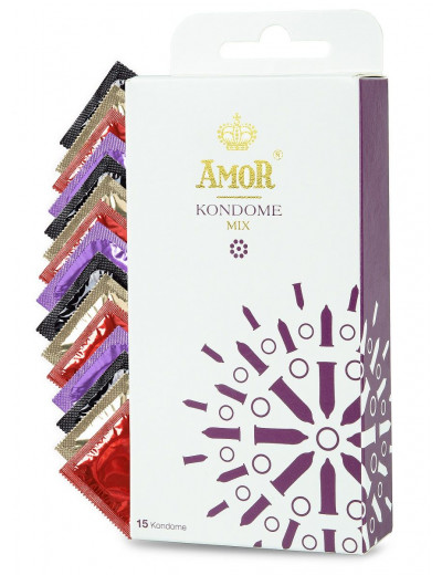 Микс-набор презервативов AMOR Mix - 15 шт.