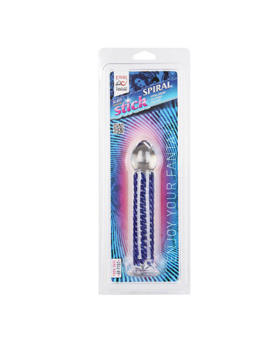 Стеклянный фаллоимитатор Spiral Stick - 17 см.