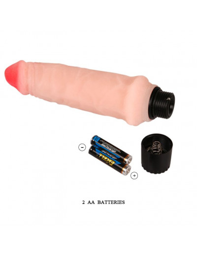 Вибратор телесного цвета  Realistic Cock Vibe - 15,5 см.
