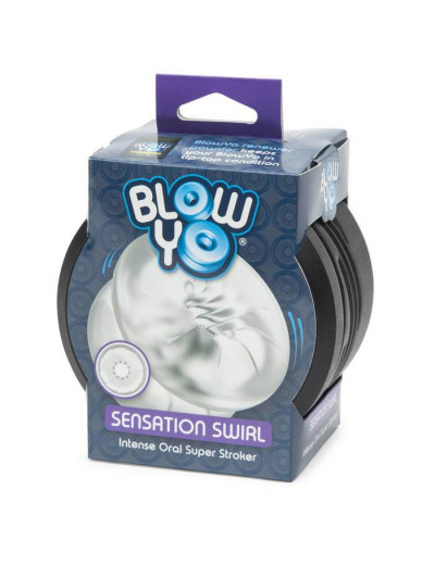 Мастурбатор со спиралевидным тоннелем BlowYo Sensation Swirl Textured Blowjob Stroker