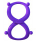 Фиолетовое эрекционное кольцо на пенис и мошонку Infinity Ring