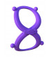 Фиолетовое эрекционное кольцо на пенис и мошонку Infinity Ring