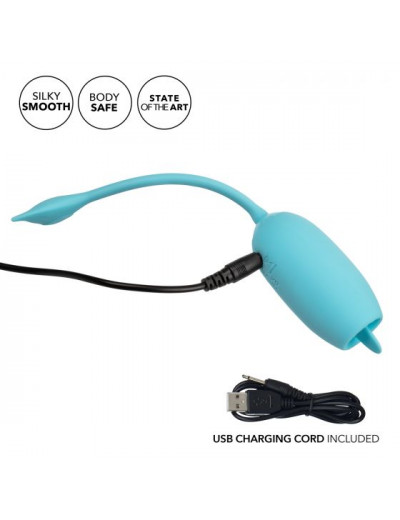 Голубой вибромассажер-яйцо Rechargeable Kegel Teaser