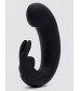 Черный мини-вибратор  кролик  Sensation Rechargeable G-Spot Rabbit Vibrator - 11,4 см.