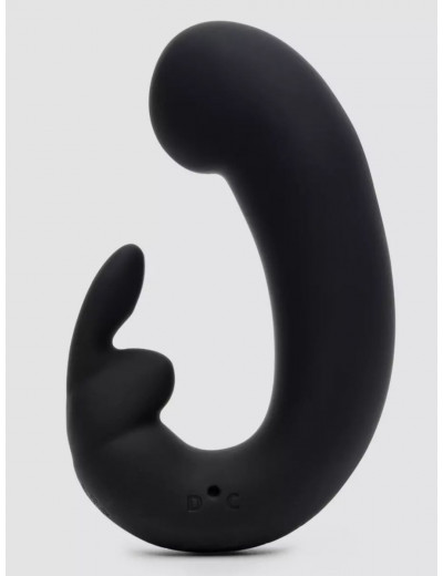 Черный мини-вибратор  кролик  Sensation Rechargeable G-Spot Rabbit Vibrator - 11,4 см.