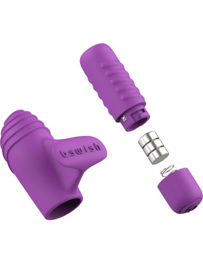 Фиолетовый вибростимулятор на пальчик Bteased Basic Finger Vibrator