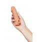 Телесная закрытая насадка с пупырышками Cock Sleeve 005 Size S - 13,8 см.