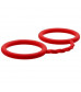 Красные силиконовые наручники BONDX SILICONE CUFFS