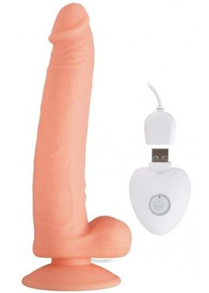Телесный вибратор SEDUCER 20 Function Long John - 21,5 см.