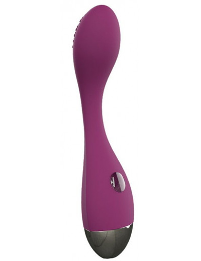 Фиолетовый вибромассажер G-Spot Evelyn - 15,1 см.