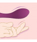 Фиолетовый вибромассажер G-Spot Evelyn - 15,1 см.