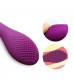 Фиолетовый вибромассажер G-Spot Evelyn - 15,1 см.