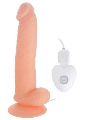Телесный вибратор SEDUCER 20 Function Perfect Peter - 20,5 см.